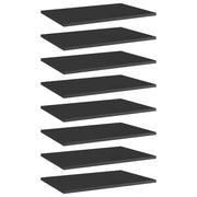 Wandschap 60x40x1,5 cm spaanplaat hoogglans zwart