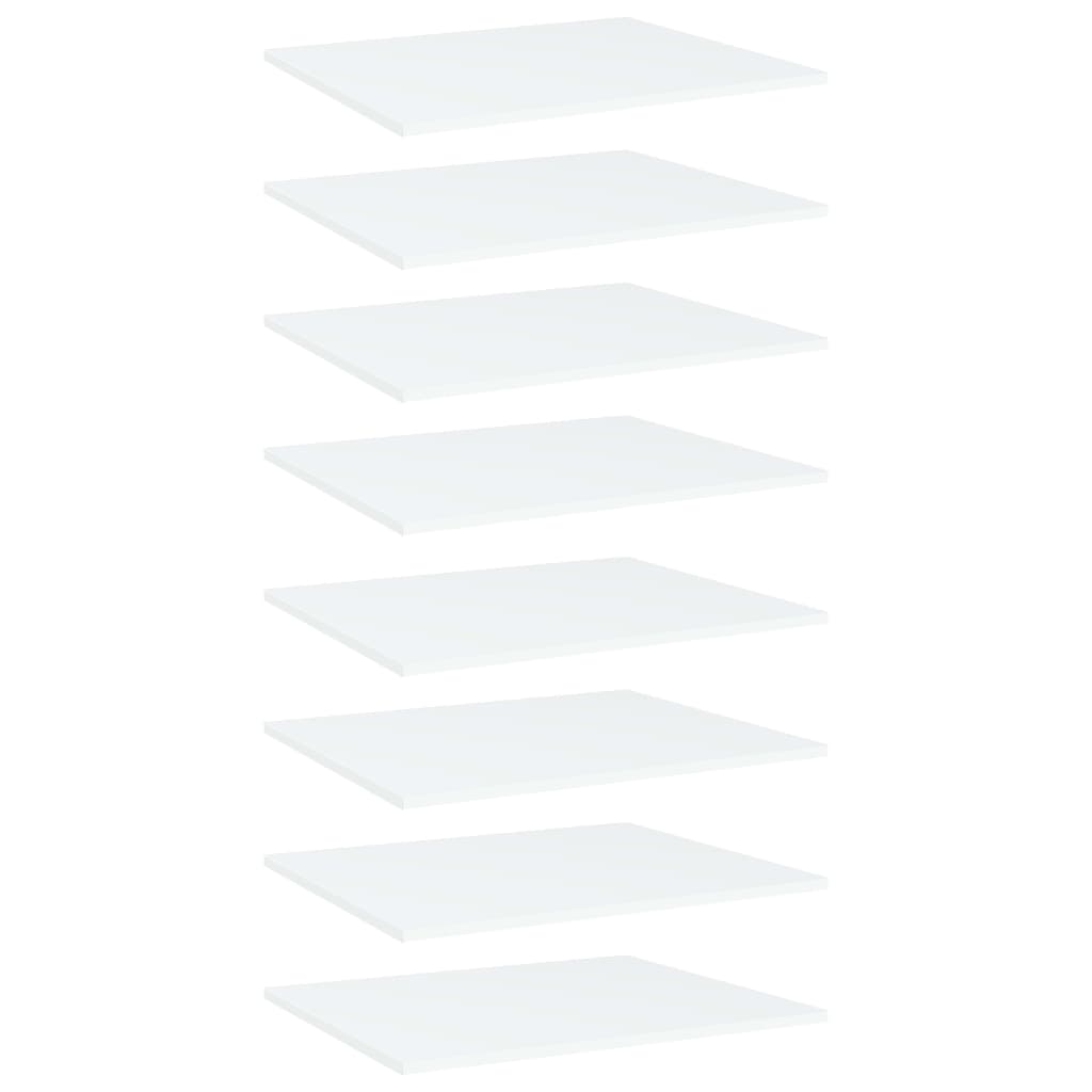 Wandschappen 8 st 60x50x1,5 cm spaanplaat wit