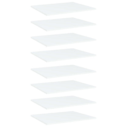 Wandschappen 8 st 60x50x1,5 cm spaanplaat wit