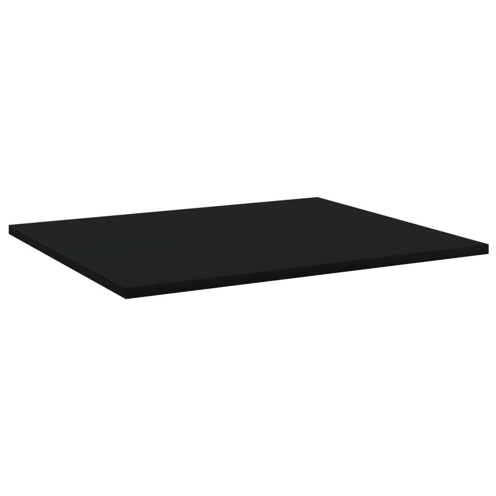 Wandschappen 4 st 60x50x1,5 cm bewerkt hout zwart