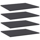 Wall Shelves 60X50X1.5 cm Chipboard Grey 4