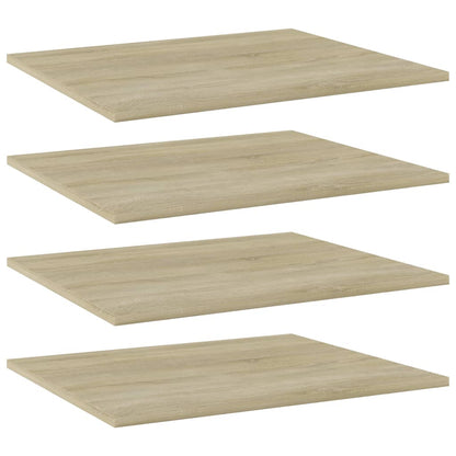 Wandschappen 4 st 60x50x1,5 cm spaanplaat sonoma eikenkleurig