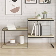 Wandschappen 60x50 cm spaanplaat Sonoma eiken set van 2