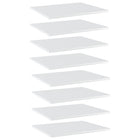 Wandplank 60x50x1,5 cm spaanplaat hoogglans wit