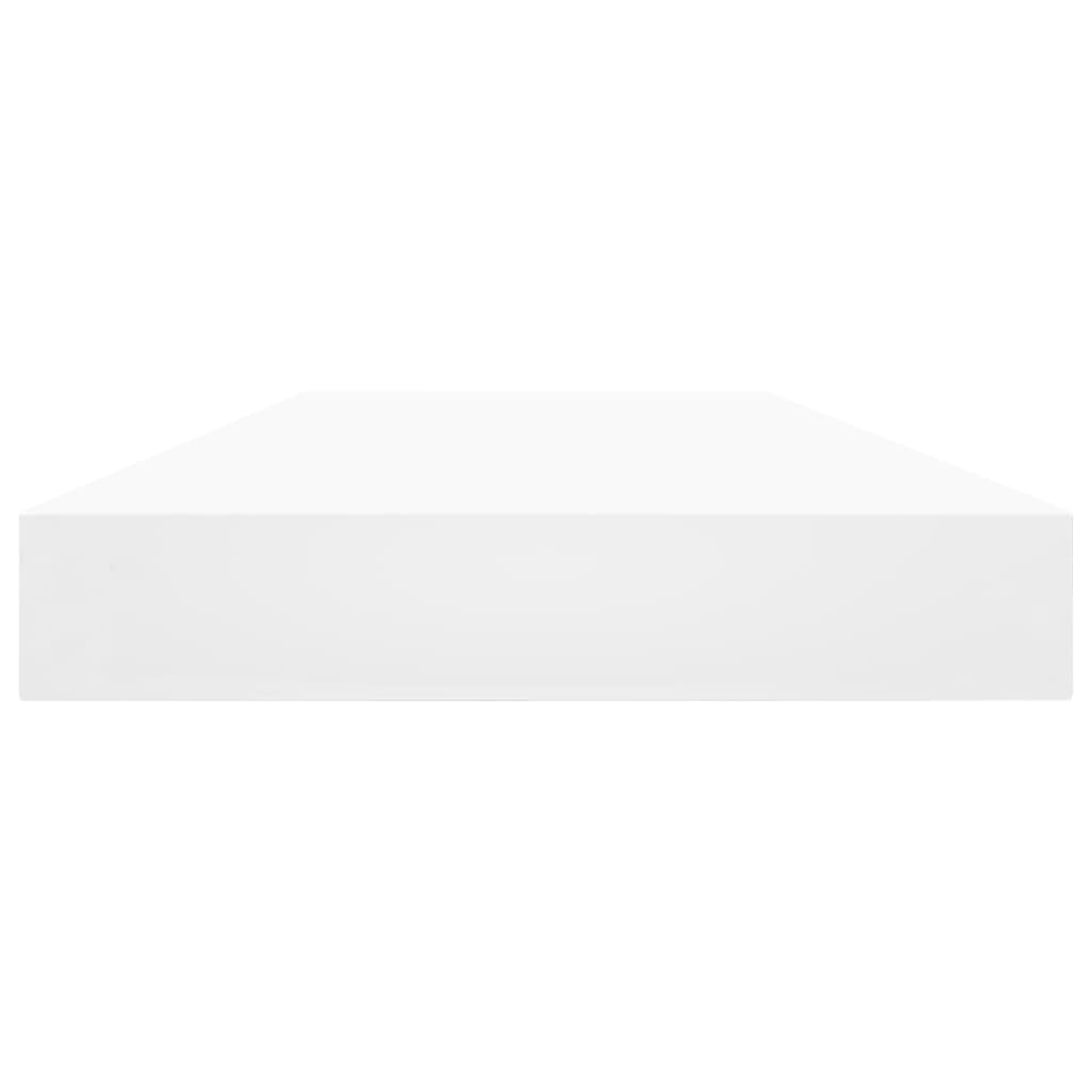 Wandschappen 8 st 80x10x1,5 cm spaanplaat wit