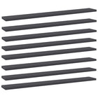 Wandschappen 8 st 80x10x1,5 cm spaanplaat grijs