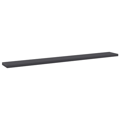 Wandschappen 8 st 80x10x1,5 cm spaanplaat grijs