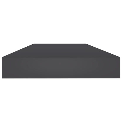 Wandschappen 8 st 80x10x1,5 cm spaanplaat grijs