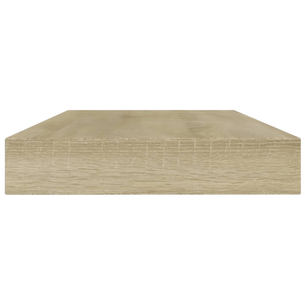 Wandschappen 8 st 80x10x1,5 cm spaanplaat sonoma eikenkleurig