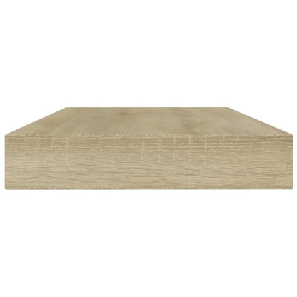 Wandschappen 8 st 80x10x1,5 cm spaanplaat sonoma eikenkleurig