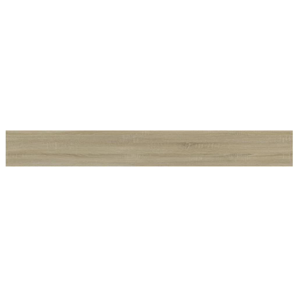 Wandschappen 8 st 80x10x1,5 cm spaanplaat sonoma eikenkleurig
