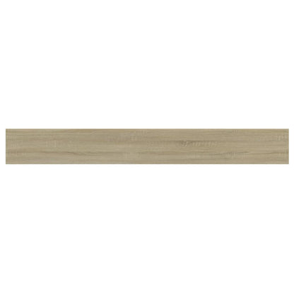 Wandschappen 8 st 80x10x1,5 cm spaanplaat sonoma eikenkleurig