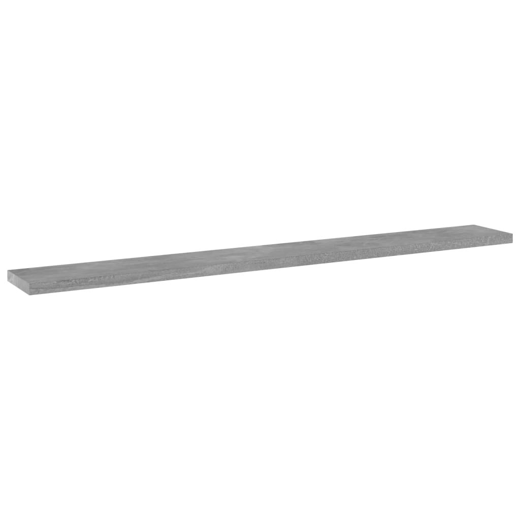 Wandschappen 4 st 80x10x1,5 cm bewerkt hout betongrijs