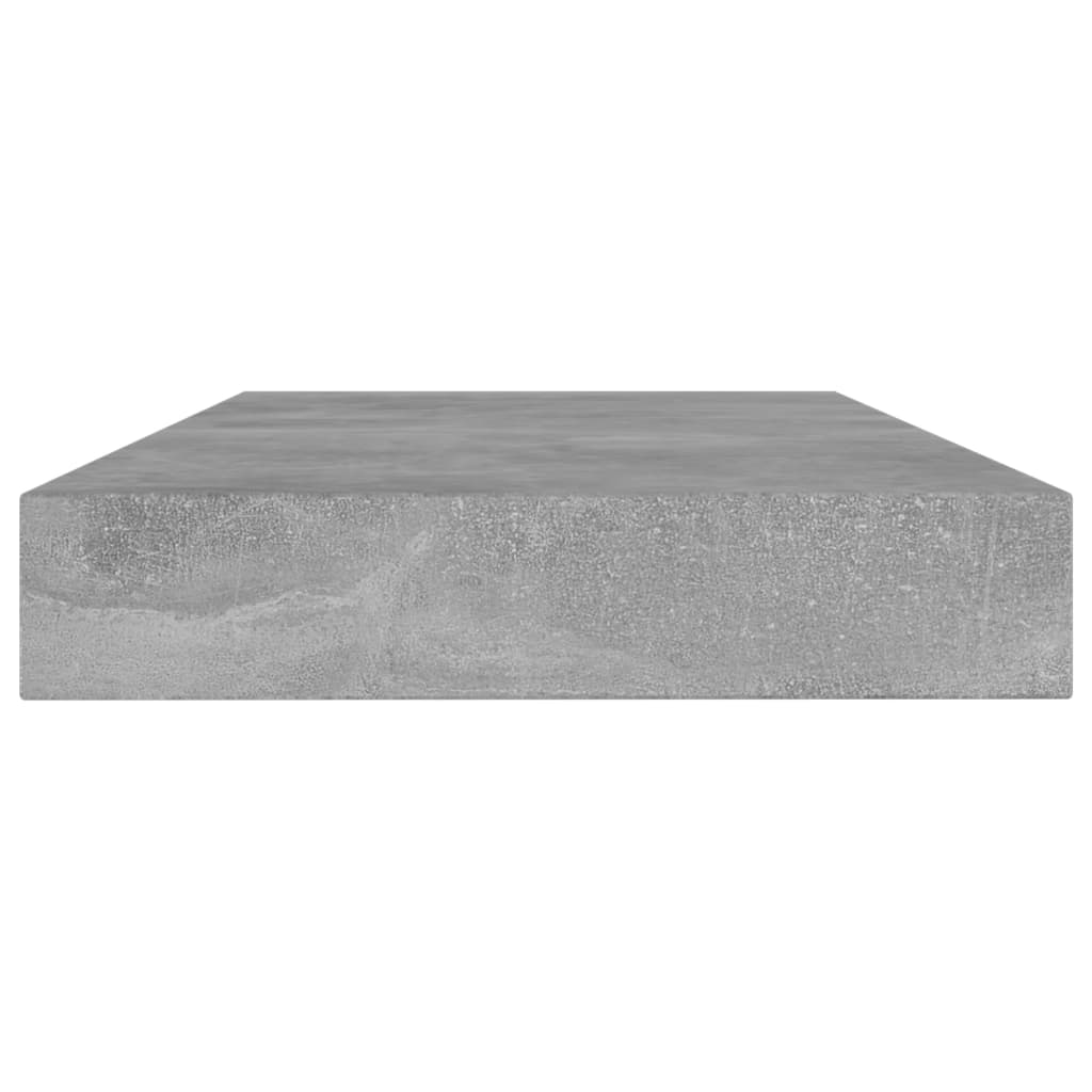 Wandschappen 4 st 80x10x1,5 cm bewerkt hout betongrijs