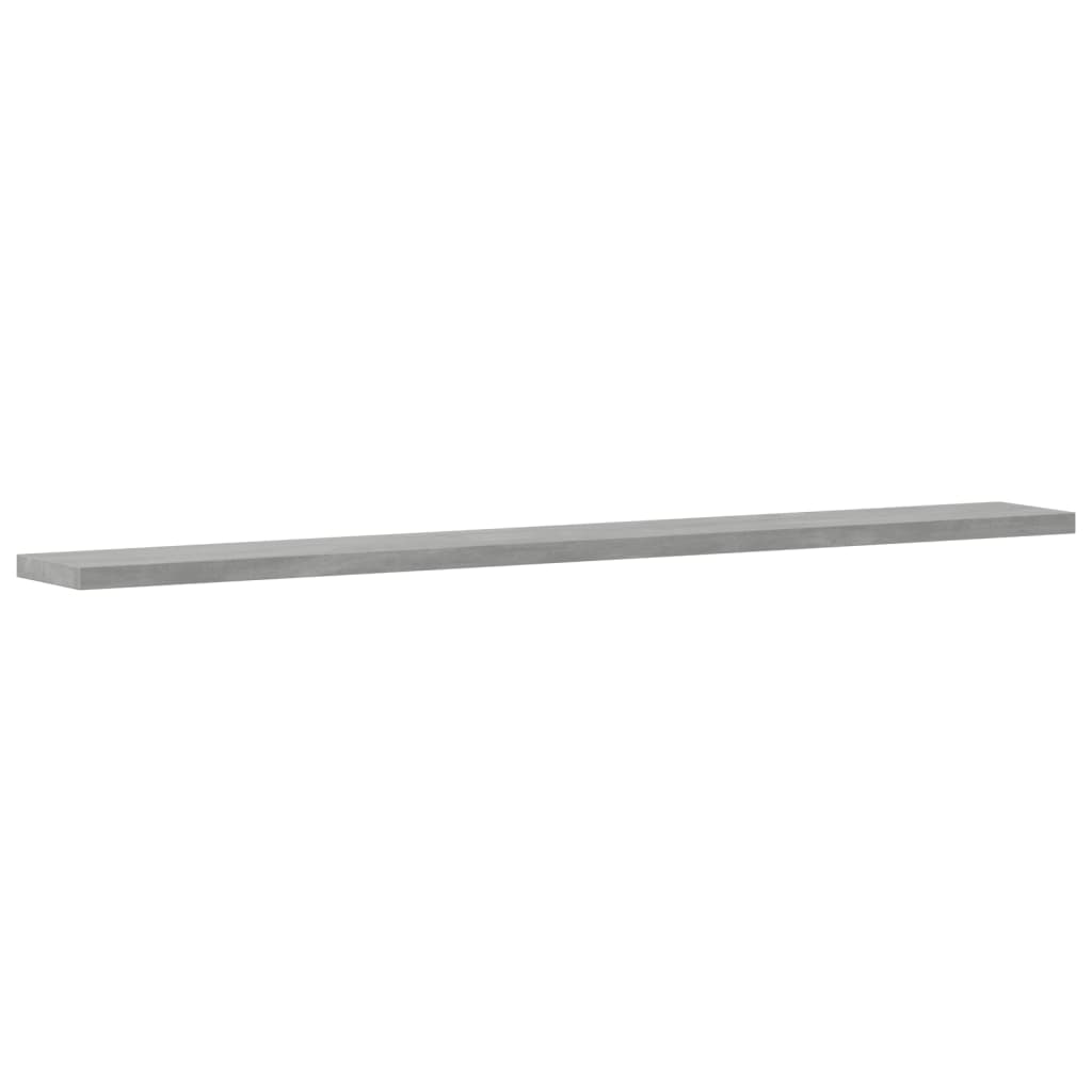 Wandschappen 8 st 80x10x1,5 cm spaanplaat betongrijs