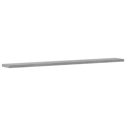 Wandschappen 8 st 80x10x1,5 cm spaanplaat betongrijs