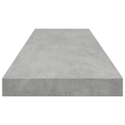 Wandschappen 8 st 80x10x1,5 cm spaanplaat betongrijs