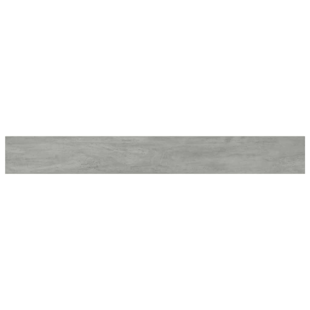 Wandschappen 8 st 80x10x1,5 cm spaanplaat betongrijs