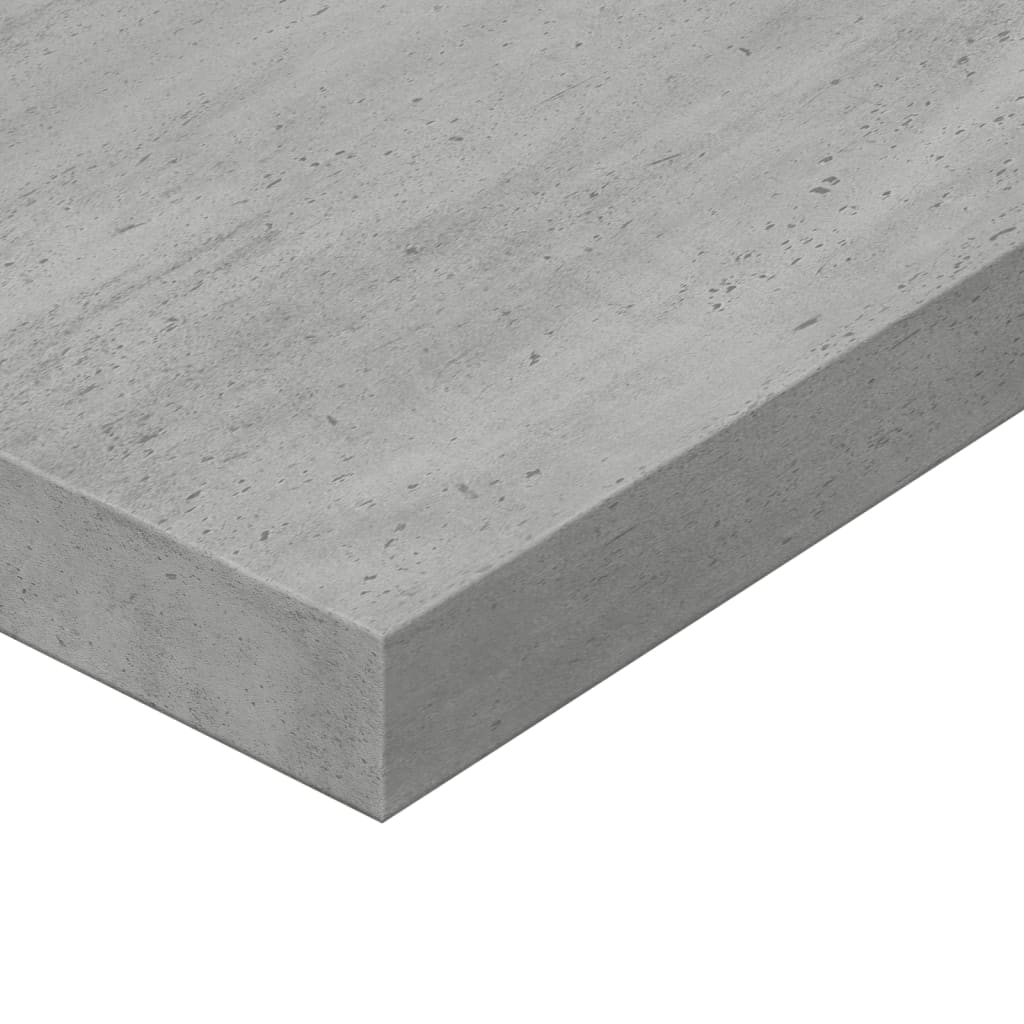 Wandschappen 8 st 80x10x1,5 cm spaanplaat betongrijs