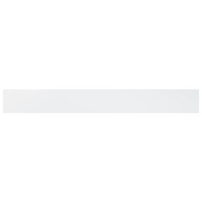 Wandschappen 4 st 80x10x1,5 cm spaanplaat hoogglans wit