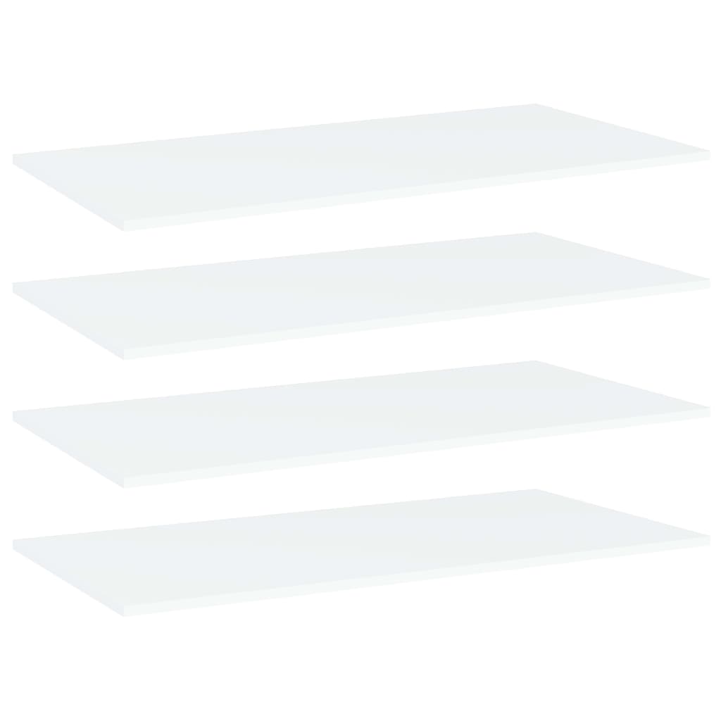 Wandschappen 80X20X1,5 Cm Bewerkt Hout Wit 4 80 x 20 x 1.5 cm