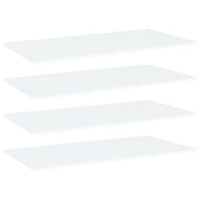 Wandschappen 4 st 80x20x1,5 cm bewerkt hout wit
