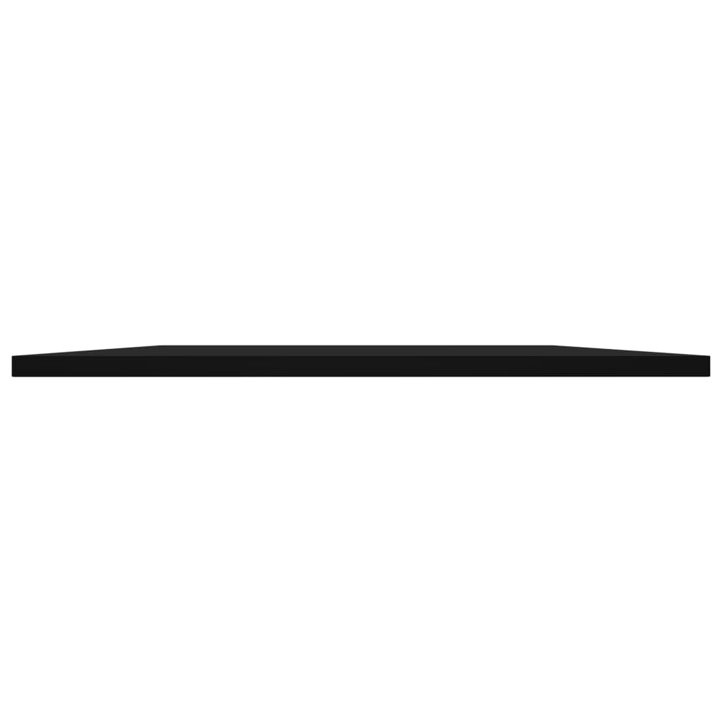 Wandschappen 4 st 80x20x1,5 cm spaanplaat zwart