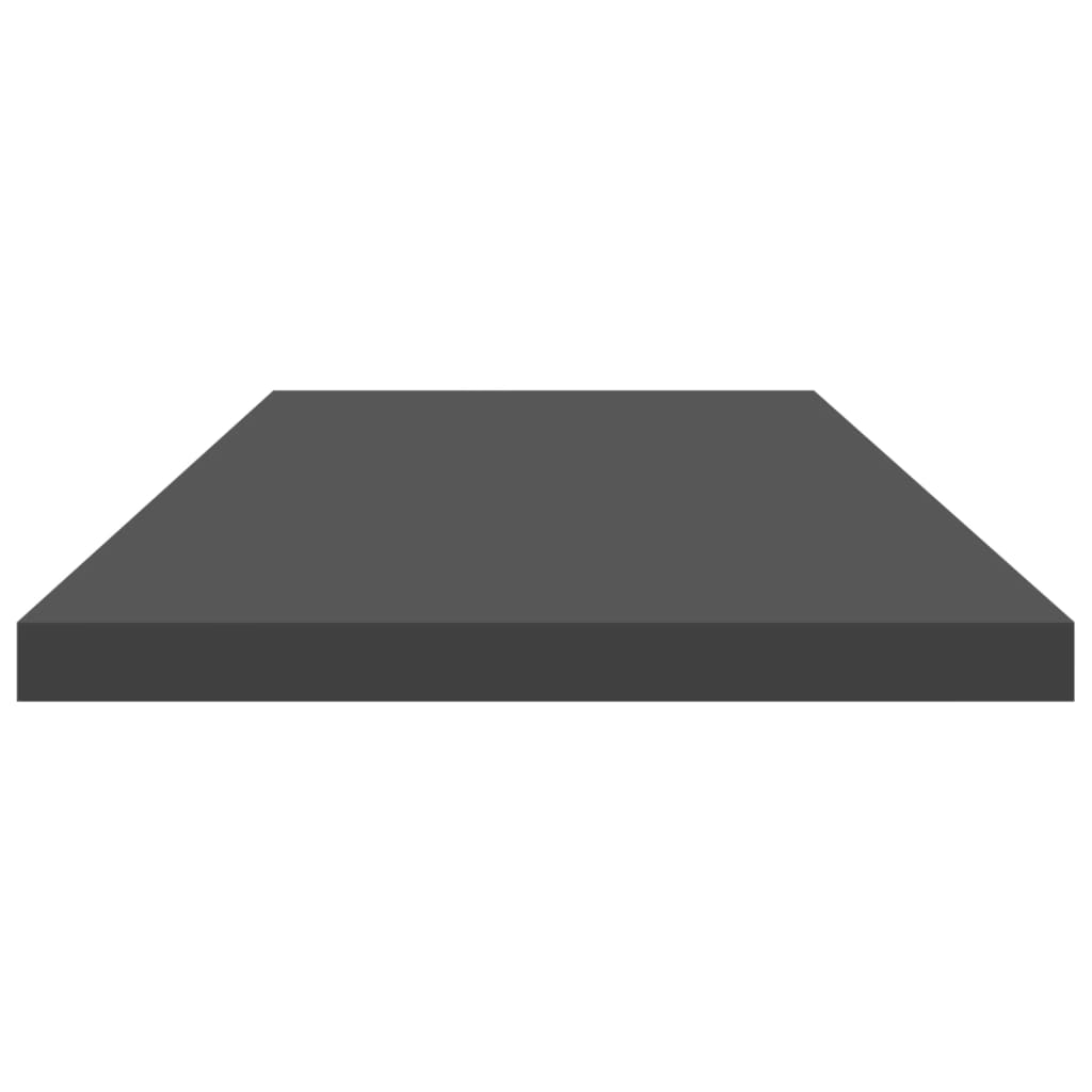 Wandschappen 4 st 80x20x1,5 cm spaanplaat grijs