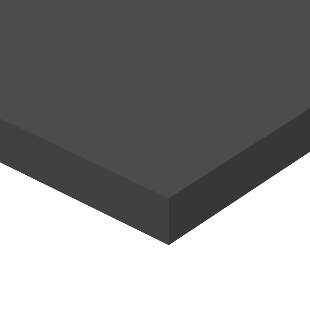 Wandschappen 4 st 80x20x1,5 cm spaanplaat grijs
