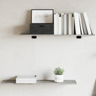 Wandschappen 4 st 80x20x1,5 cm bewerkt hout betongrijs