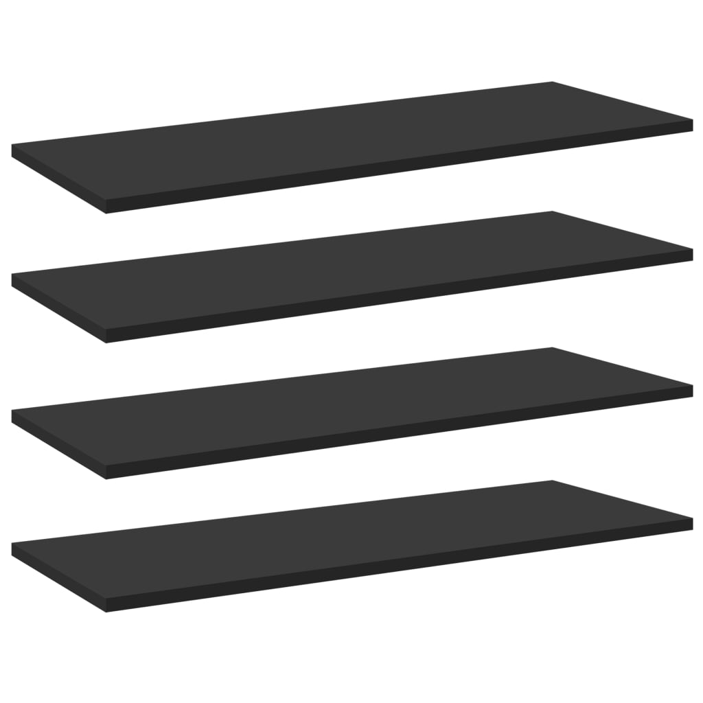 Wandschappen 80X30X1,5 Cm Spaanplaat Zwart 4