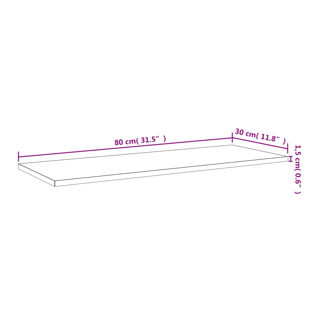 Wandschappen 80X30X1,5 Cm Spaanplaat Zwart 4