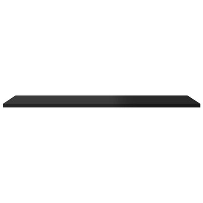Wandschappen 80X30X1,5 Cm Spaanplaat Hoogglans Zwart 8