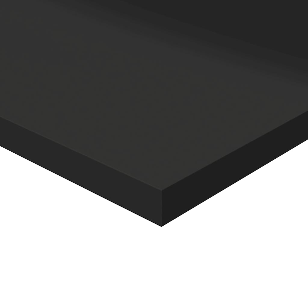 Wandschappen 80X30X1,5 Cm Spaanplaat Hoogglans Zwart 8