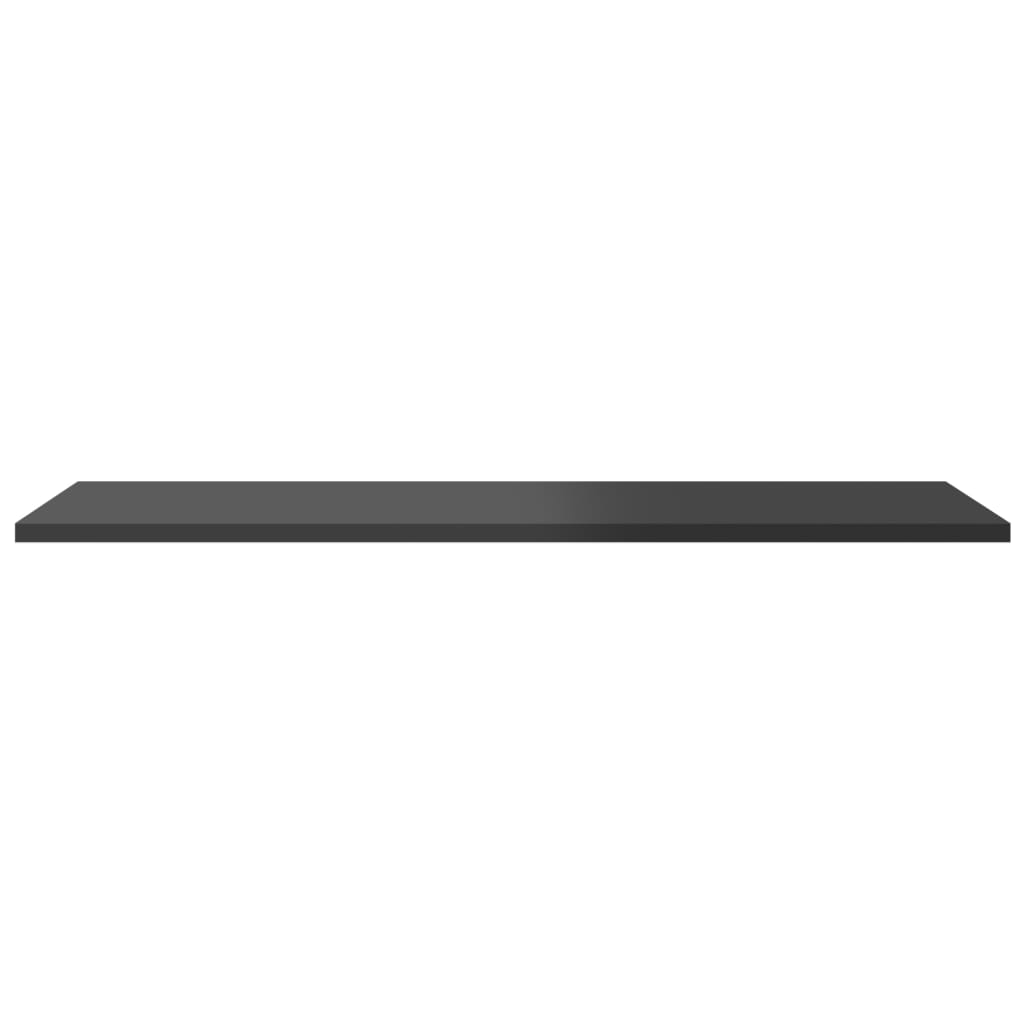 Wandschappen 4 st 80x30x1,5 cm spaanplaat hoogglans grijs
