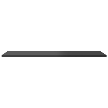 Wandschappen 4 st 80x30x1,5 cm spaanplaat hoogglans grijs