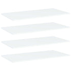 Wall shelves 4 pcs 80x40x1.5 cm engineered wood white