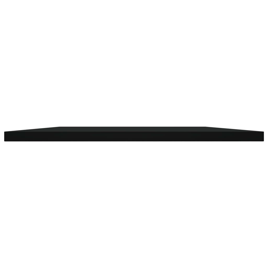 Wandschappen 4 st 80x40x1,5 cm spaanplaat zwart