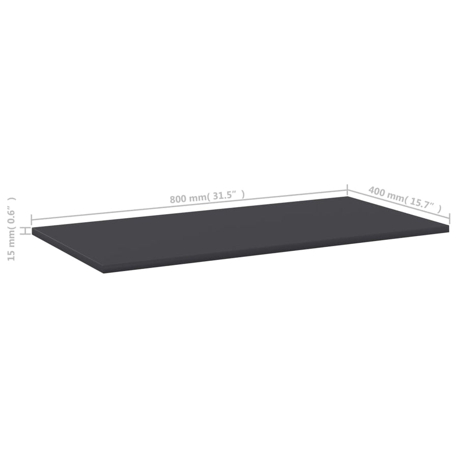 Wandschappen 80X40X1,5 Cm Spaanplaat Grijs 8