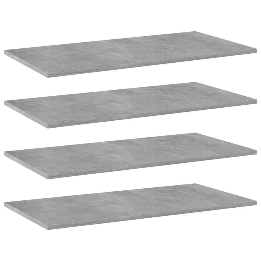 Wandschappen 80X40X1,5 Cm Bewerkt Hout Betongrijs 80 x 40 x 1.5 cm