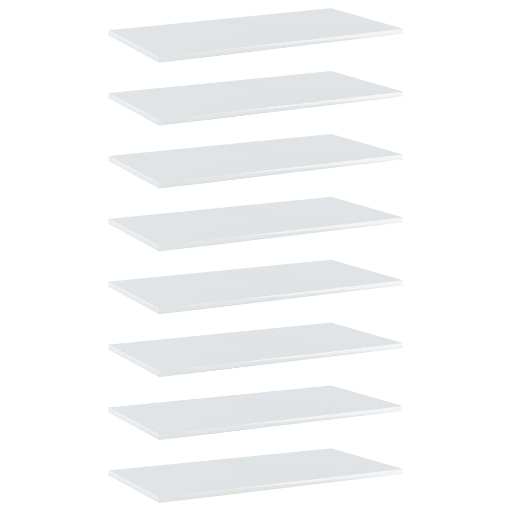 Wandschappen 80X40X1,5 Cm Spaanplaat Hoogglans Wit 8