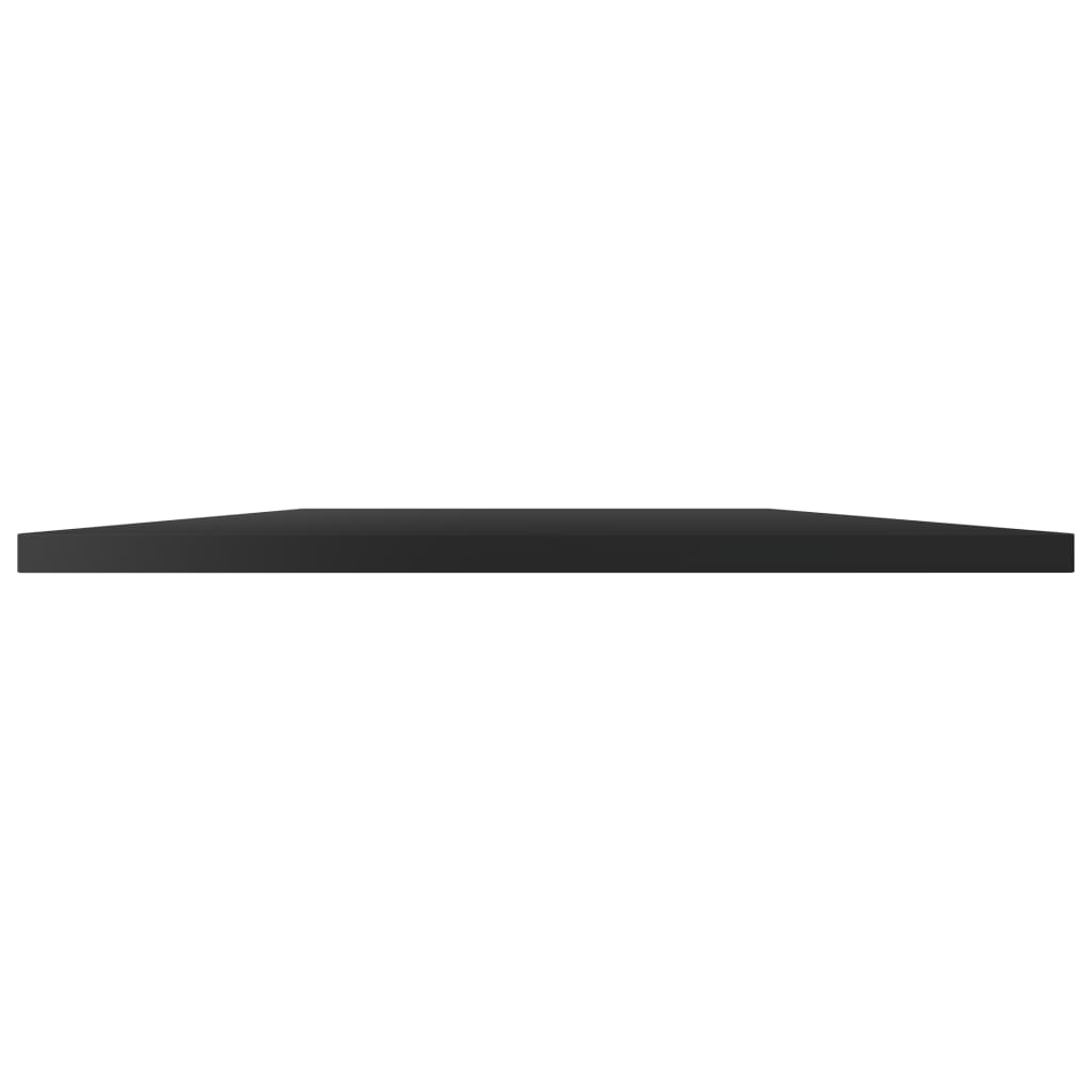 Wandschappen 4 st 80x40x1,5 cm spaanplaat hoogglans zwart