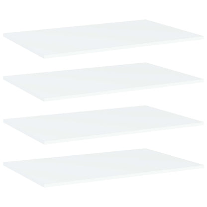 Wandschappen 4 st 80x50x1,5 cm bewerkt hout wit