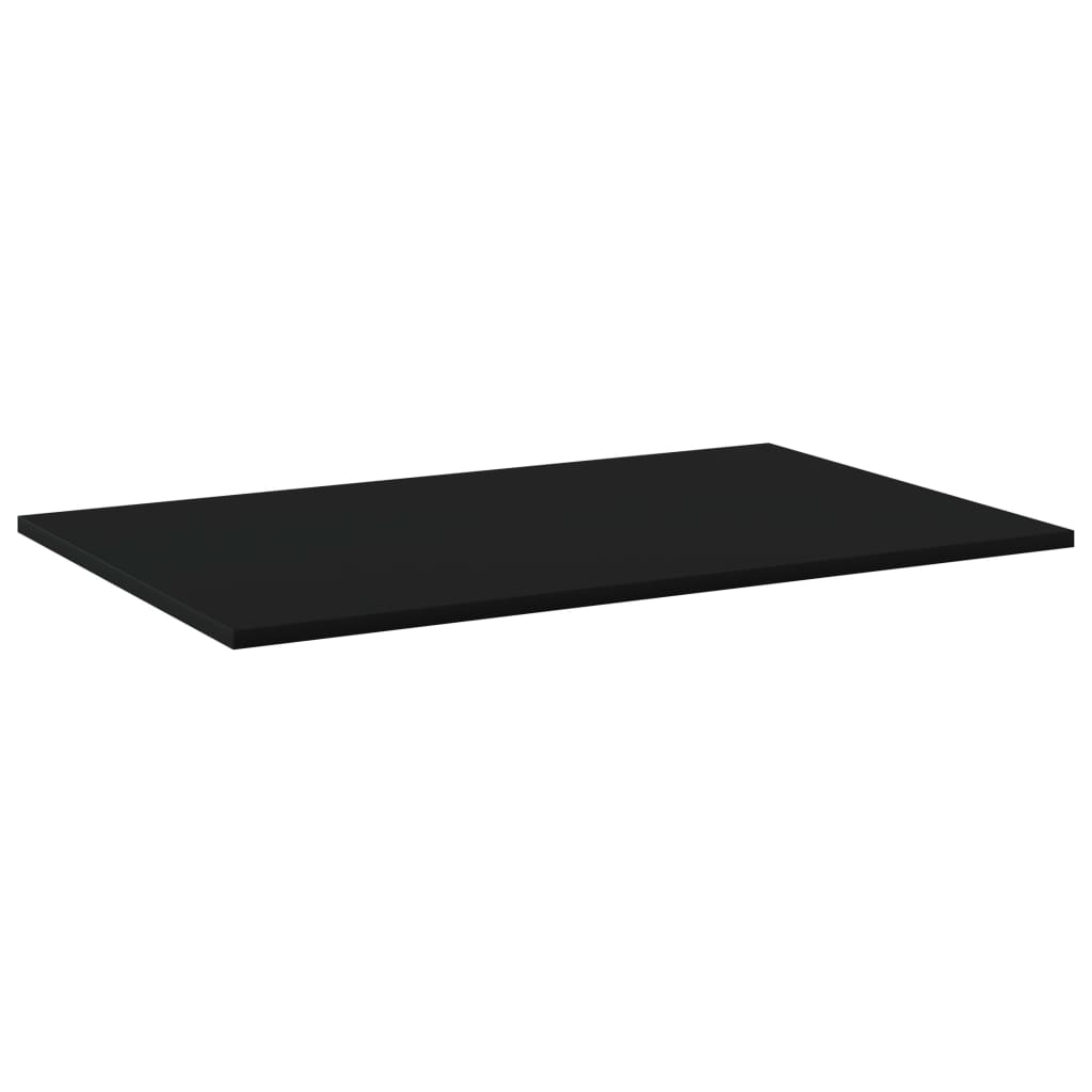 Wandschappen 4 st 80x50x1,5 cm spaanplaat zwart