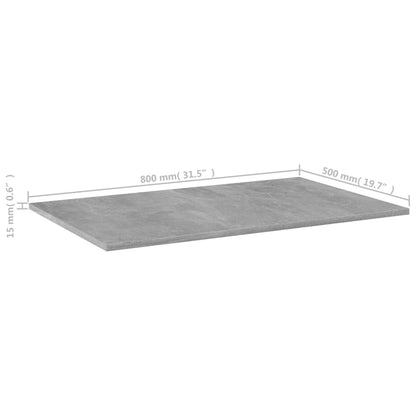 Wandschappen 80X50X1,5 Cm Bewerkt Hout Betongrijs 4