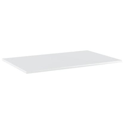 Wandschappen 4 st 80x50x1,5 cm bewerkt hout hoogglans wit