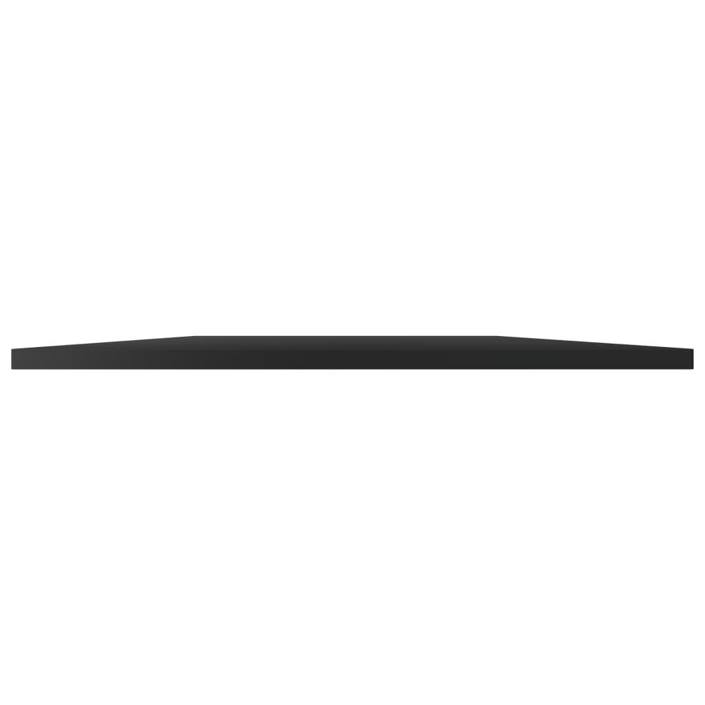 Wandschappen 4 st 80x50x1,5 cm spaanplaat hoogglans zwart