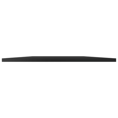 Wandschappen 4 st 80x50x1,5 cm spaanplaat hoogglans zwart