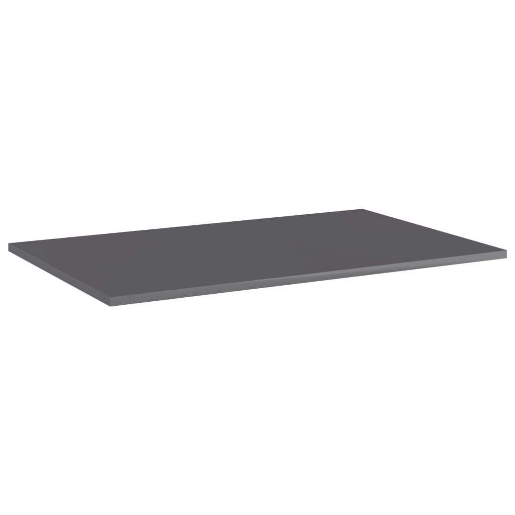 Wandschappen 4 st 80x50x1,5 cm spaanplaat hoogglans grijs