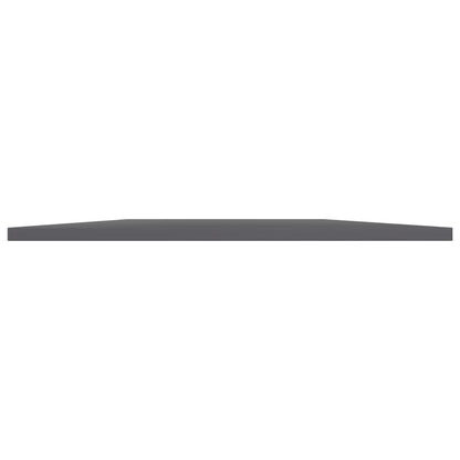 Wandschappen 4 st 80x50x1,5 cm spaanplaat hoogglans grijs